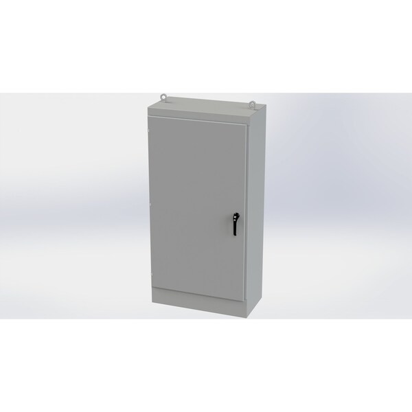 3 Point Latch with Padlock/Keylock Handle Electrical Enclosures, 72 in H, 18 in D, 36 in W